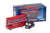 London Routemaster Bus & TX1 London Taxi Gift Set