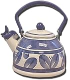Pfaltzgraff Villa Flora 2-1/2--Quart Enamel on Steel Tea Kettle