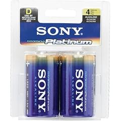 Sony Stamina Platinum Alkaline D Batteries (4 Pack)
