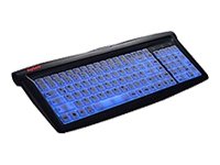 Kompaktanlagen: Keysonic ACK-715EL Tastatur USB MS W98 D Elektro-Luminescent Schwarz