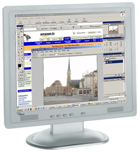 Festnetztelefone: Fujitsu Siemens C17-3 17-Zoll TFT-Monitor mit integr. Lautsprechern