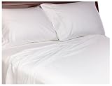 Wamsutta 500-Thread-Count Sateen King Flat Sheet, White