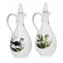 Portmeirion Birds of Britain Earthenware Oil and Vinegar Set