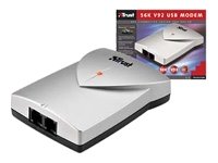 TV Geraete: Trust Computer 56K V92 USB Modem extern 56000 bps Voice USB V.92