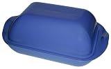 Le Creuset 4-3/4-Quart Rectangular Roaster with Lid, Blue