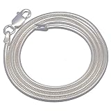 1mm Sterling Silver 20" Italian Snake Chain Necklace