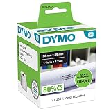 Digitalkameras: Dymo LabelWriter Dymo Adress Etiketten, 36 mm x 89 mm, wei�, 2 x 260 Etiketten
