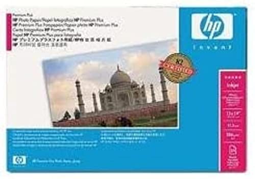 Heimkinosysteme: HP Premium Plus Foto- und Proofing, hochgl�nzend Papier A3+ 25 Bl�tter 286 g/m� DesignJet 30/130