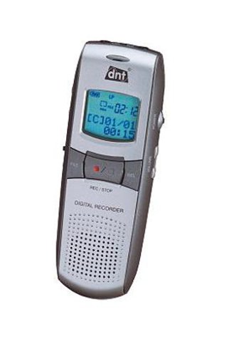 Digitalkameras: dnt Voice 500 Digitales Diktierger�t 16 MB blau / silber