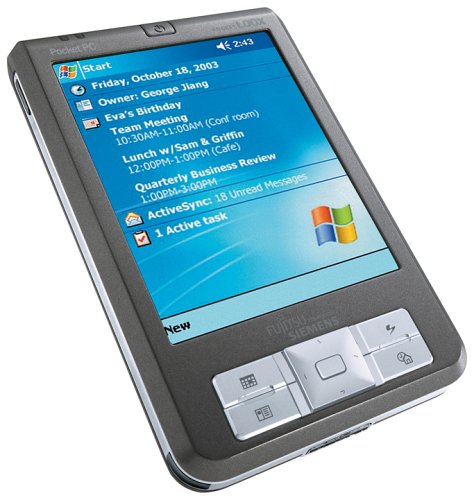 Festnetztelefone: Fujitsu Siemens Pocket Loox 410 BT Handheld PDA mit Bluetooth