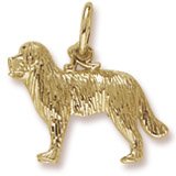 3 Dimensional Newfoundland Dog Charm In 14kt Gold