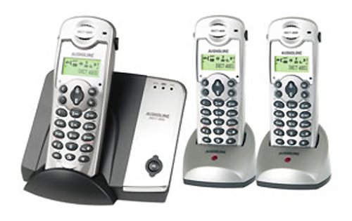 Elektronik Und Foto: Audioline DECT 4800 Trio schnurlos Telefon, delphin-silber