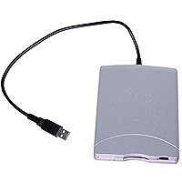 NoteBook: NEC UF-0002S Bulk silber Disketten-Laufwerk 1.44 MB 3� extern USB1.1 Slim