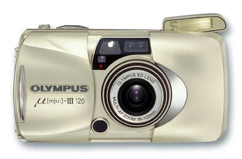 DVD Player: Olympus �[mju:]-III 120 Europa Kit Analoge Kamera mit Tasche und Film