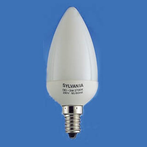 Festplatten: Sylvania Sparlampe E14 5W Kerzenform 25501