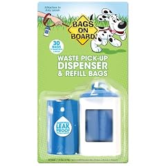 Bags on Board White Dispenser, 30 Biodegradable Refill Bags