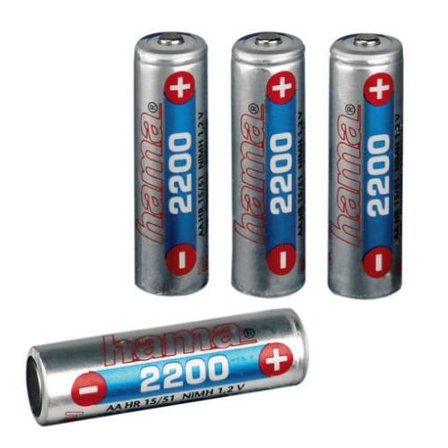 Heimkinosysteme: Hama NiMH-Akku "Mignon AA" (2200mAh) 4er Pack