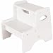 Two Step Stool - White