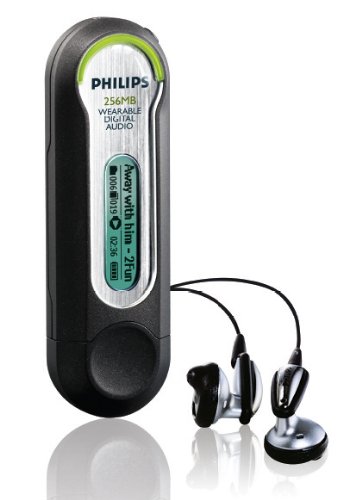 Projektoren: Philips Key 013 Tragbarer MP3-Player 256MB silber / anthrazit