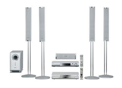 Projektoren: Panasonic SC-HT 37 R mit Lautsprechersystem (3 Boxen und mehr) Kompaktanlage silber