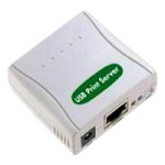Lautsprecher: Longshine LCS-PS101 Print Server Fast Ethernet RJ45 1xUSB
