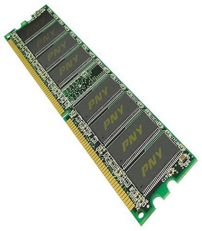 Projektoren: PNY DIMM DDR PC333 (PC2700) 512MB CL2,5 Arbeitsspeicher