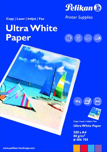 Projektoren: Pelikan Ultra White Papier A4 500 Blatt 80g/m� Tintenstrahldrucker
