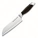 KitchenAid 7-Inch Black Silicone Handle Santoku Knife, Black
