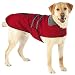 Red Fleece Reflective Safety Jacket For Dogs -Size: XX-Large, #ZW868 XXL