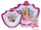 Barbie - 3 Piece Plastic Dinnerware Set in Gift Box