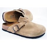 Betula Licensed by Birkenstock Taupe Tan Suede Clog