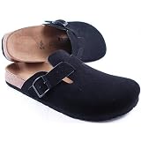 Betula Licensed by Birkenstock Black Nubuk Clog