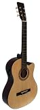 Rogue Dreadnought Cutaway Acoustic-Electric Guitar, Natural