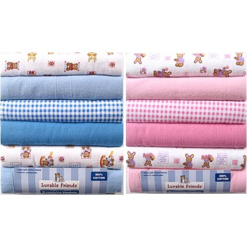 Six-Pack Receiving Blankets