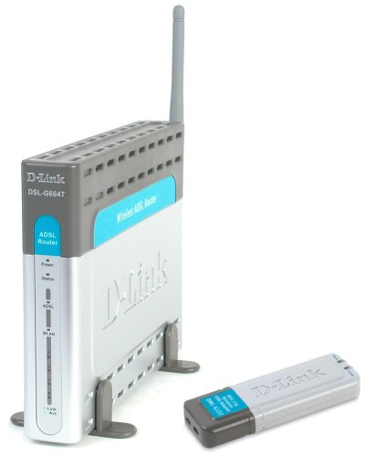 Digitalkameras: D-Link DSL-964 54 Mbit Wireless DSL-Modem Router (4-Port) und USB-2.0-Dongle