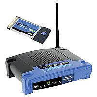 Lautsprecher: Linksys WIRELESS STARTER KIT ( Wireless-G Broadband Router WRK54G + Wirless-G Notebook Adapter WPC54G v4)