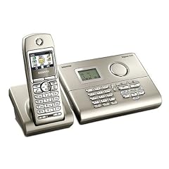 Siemens Gigaset S645 silber, schnurlos Telefon DECT, Freisprechen in der Basis, Farbdisplay, AB und Komfort-Mobilteil