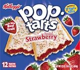 Kelloggs Frosted Pop Tarts Strawberry, 12 Count, 22 oz
