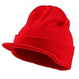 Beanie Visor / Red