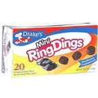 Drakes Mini Ring Dings, 20 each