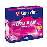 Verbatim 43450 DVD-RAM 3x 4.7GB 5pk