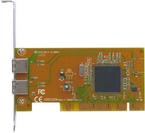 Audio und Video: USB 2.0 Karte, 2 Ports, Low Profile, PCI