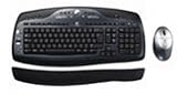 Logitech LX700 Cordless Desktop Keyboard & Cordless Optical Rechargeable 6 Btn Mouse - Black & Silver Finish