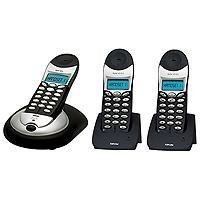 TV Geraete: Topcom Butler 4011 Deluxe Triple, DECT, GAP Schnurloses Telfon mit zwei zus�tzlichen Mobilteilen