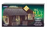 Christmas Decorated Silver tree White Premier LV91228 160 Bulb Net Lights Clear Outdoor