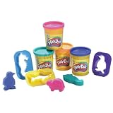Play Doh - 3 Sea Animal Cutters & 4 Tubs