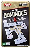 Double Six Colour Dot Dominoes in a Tin