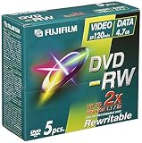 DVD -RW 4.7GB Kapazitt: 4,7 GB/ Verpackung: Jewel Case/ Bedruckbar: nein