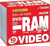 rfI^p120/4.7GB DVD-RAM 120VBEx10 J[gbWȂ10pbN