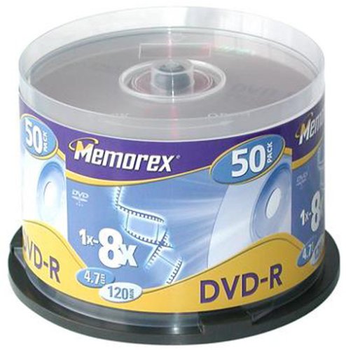 MP3 Player: Memorex DVD-R 8x Speed 50er Spindel DVD-Rohlinge